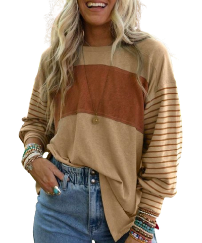 Striped Colorblock Top