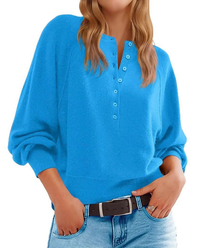 Henley Sweater Top