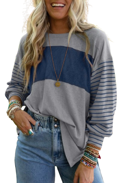 Striped Colorblock Top