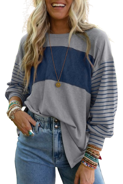 Striped Colorblock Top