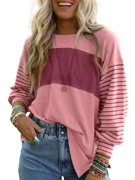 Striped Colorblock Top