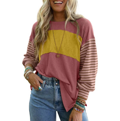 Striped Colorblock Top