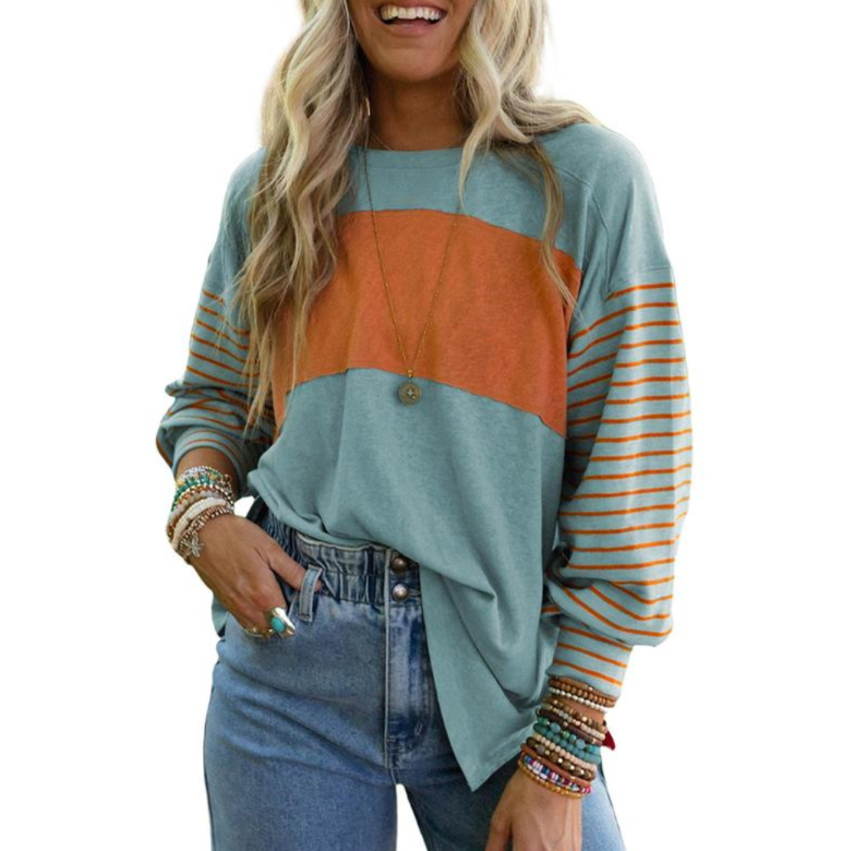 Striped Colorblock Top