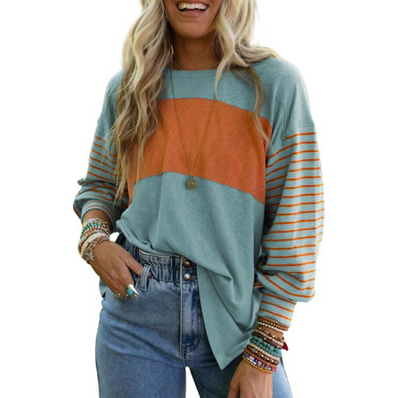 Striped Colorblock Top
